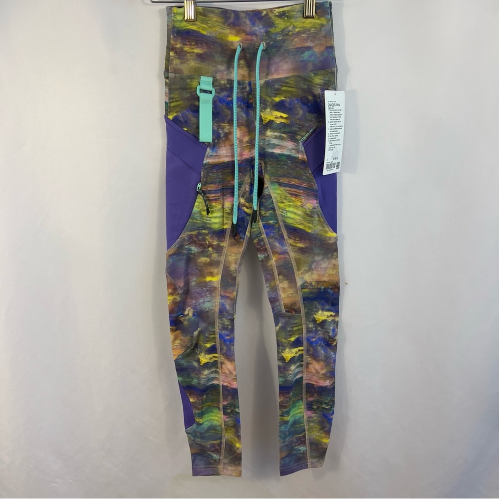 Lululemon Cargo Super-High-Rise Hiking Tight 25" Size 2 ALNM Altered Multi-Color